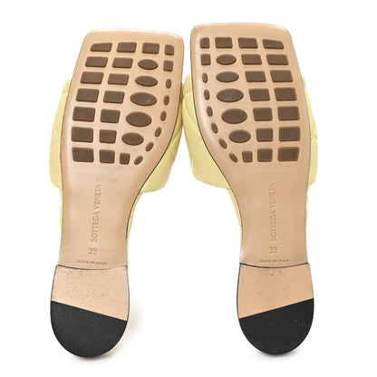 Bottega Veneta Nappa Quilted Rubber Lido Flat Sandals 39 Moon Beam 6 of 8