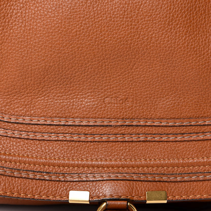 Chloe Calfskin Large Marcie Satchel Tan 10 of 12