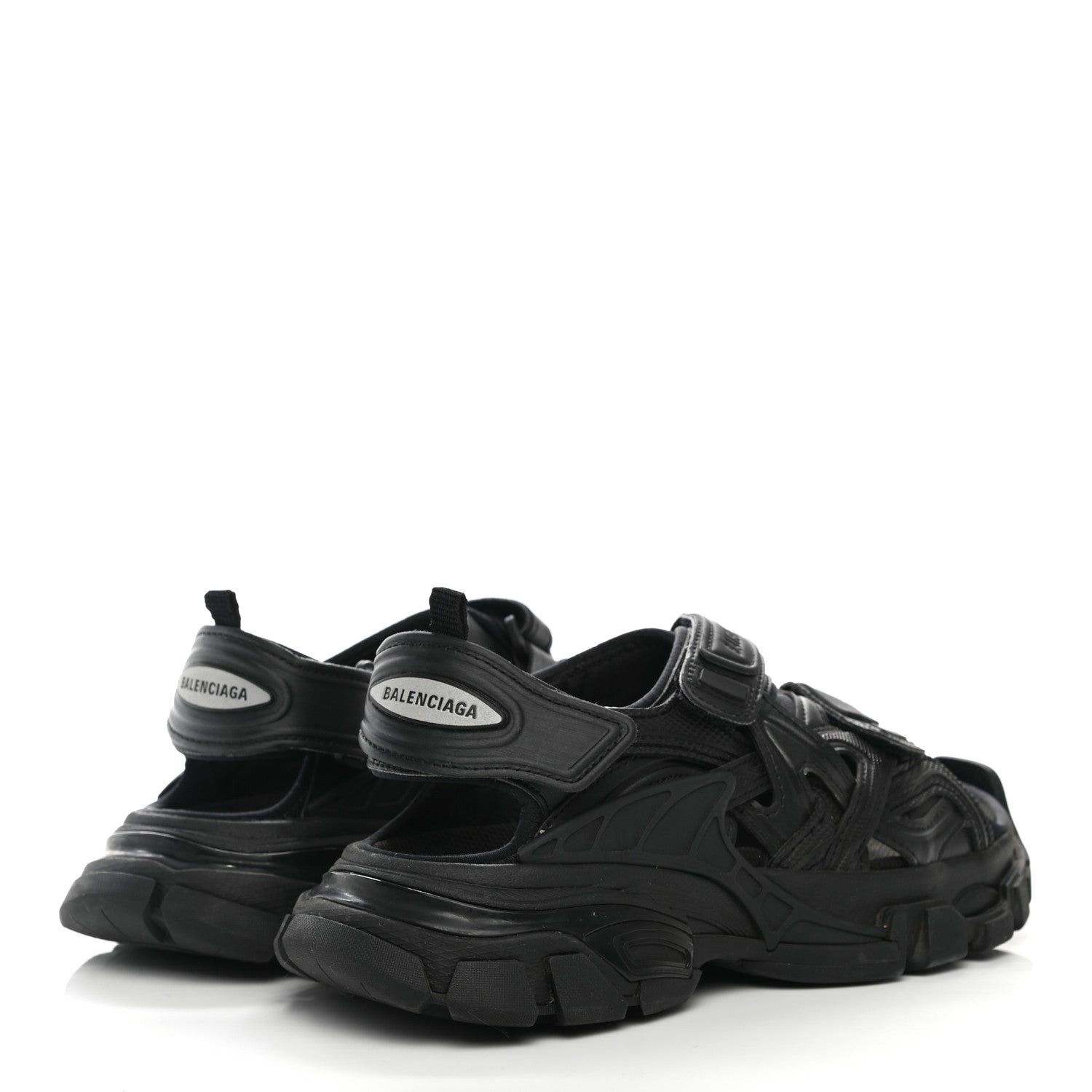 Balenciaga Neoprene Rubber Womens Track Sandals 35 Black 7 of 20