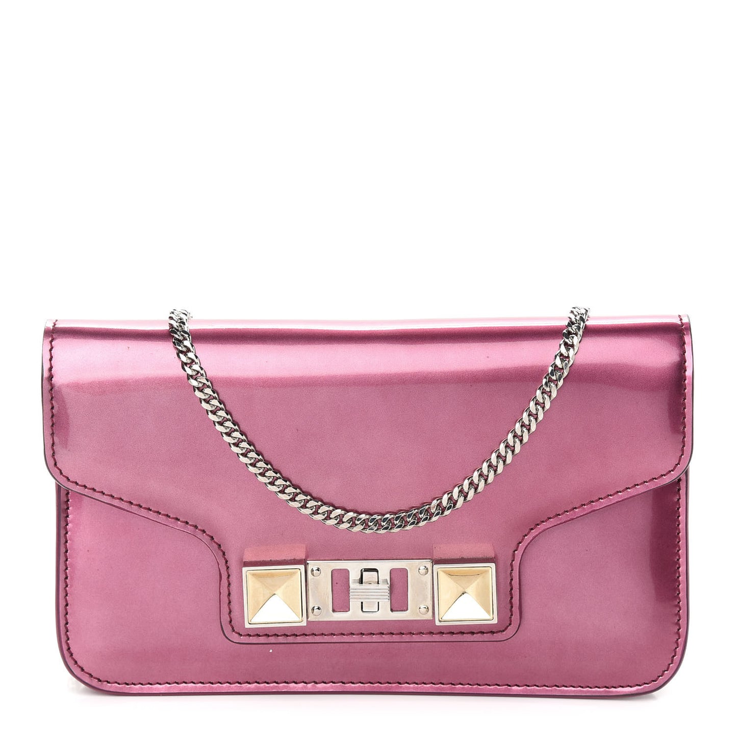 Patent PS11 Chain Wallet Pink