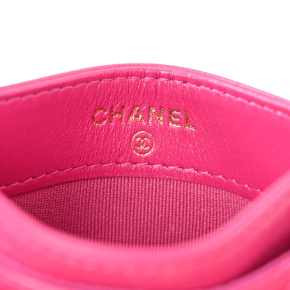 Chanel Aged Calfskin Quilted Reissue Card Holder Fuchsia 6 of 10