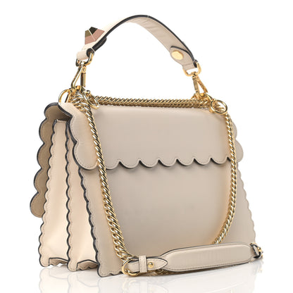 Fendi Vitello Baltico Scalloped Studded Kan I Shoulder Bag Camelia 3 of 19