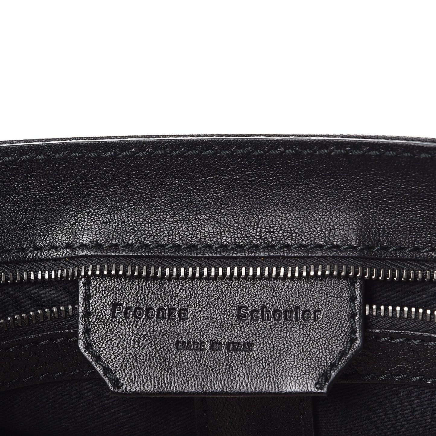 Lambskin Nylon Extra Large PS1 Satchel Black