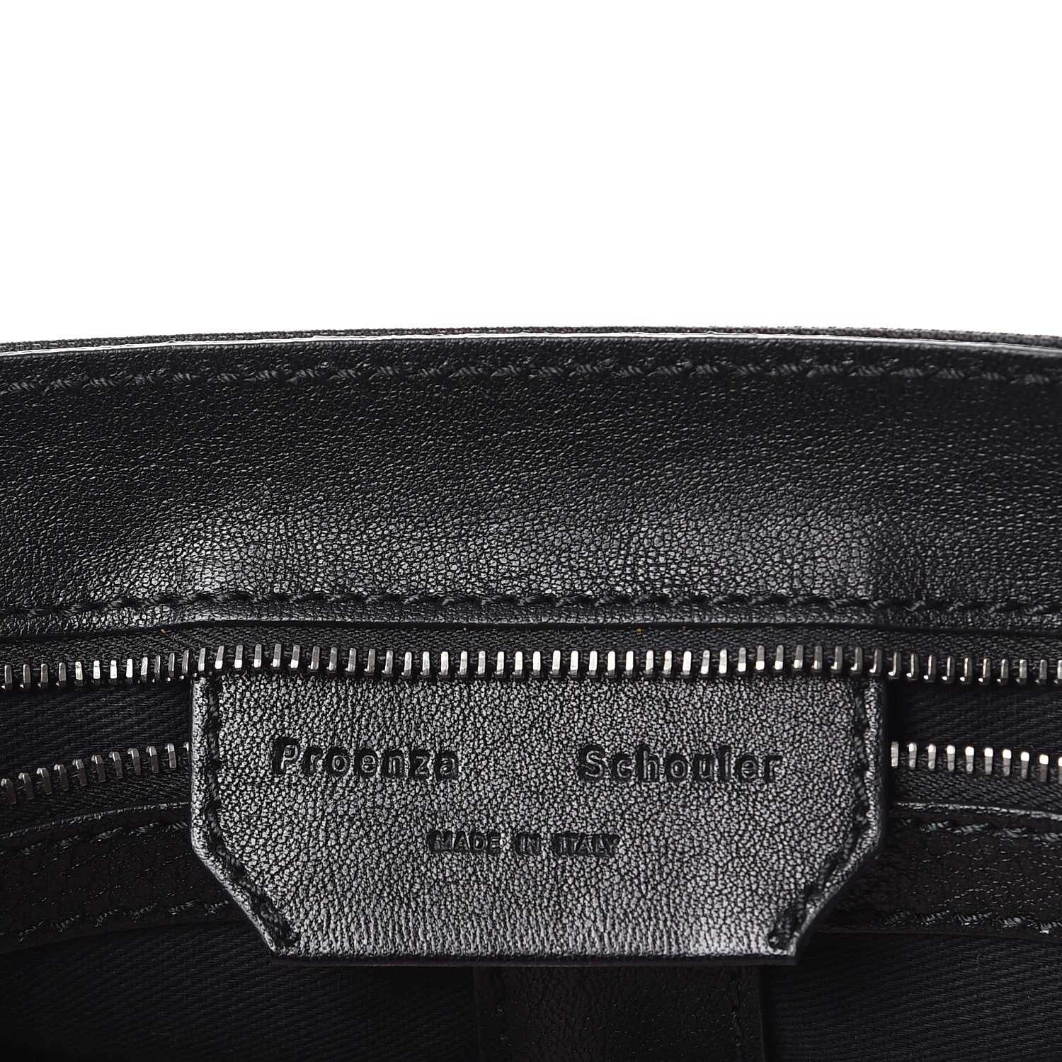 Proenza Schouler Lambskin Nylon Extra Large PS1 Satchel Black 6 of 14