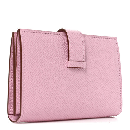 Hermes Epsom Mini Bearn Wallet Mauve Sylvester 3 of 7