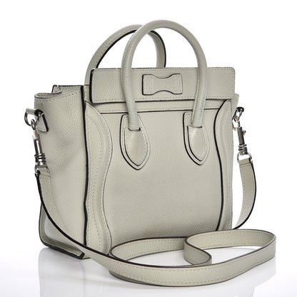 Celine Drummed Calfskin Nano Luggage Lune 3 of 15