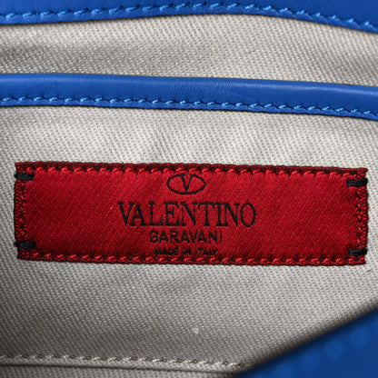 Valentino Garavani Vitello Mini Rockstud Flap Saddle Crossbody Bag Light Sapphire 5 of 9