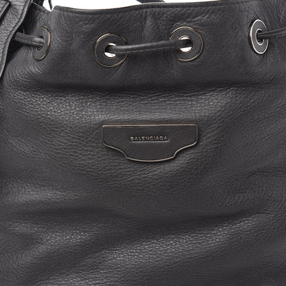 Balenciaga Veau Papier Plate Small Bucket Bag Gris Fossile 13 of 13