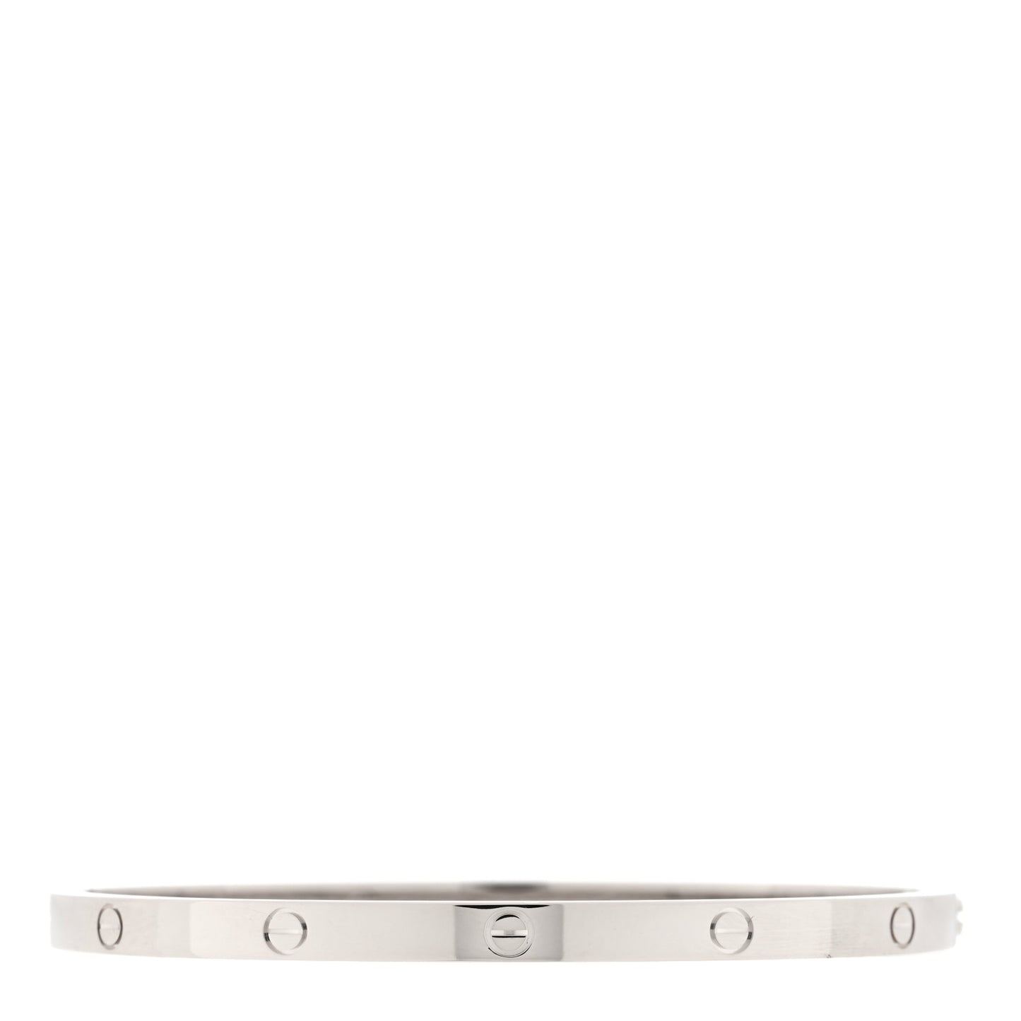 18K White Gold Small LOVE Bracelet 16