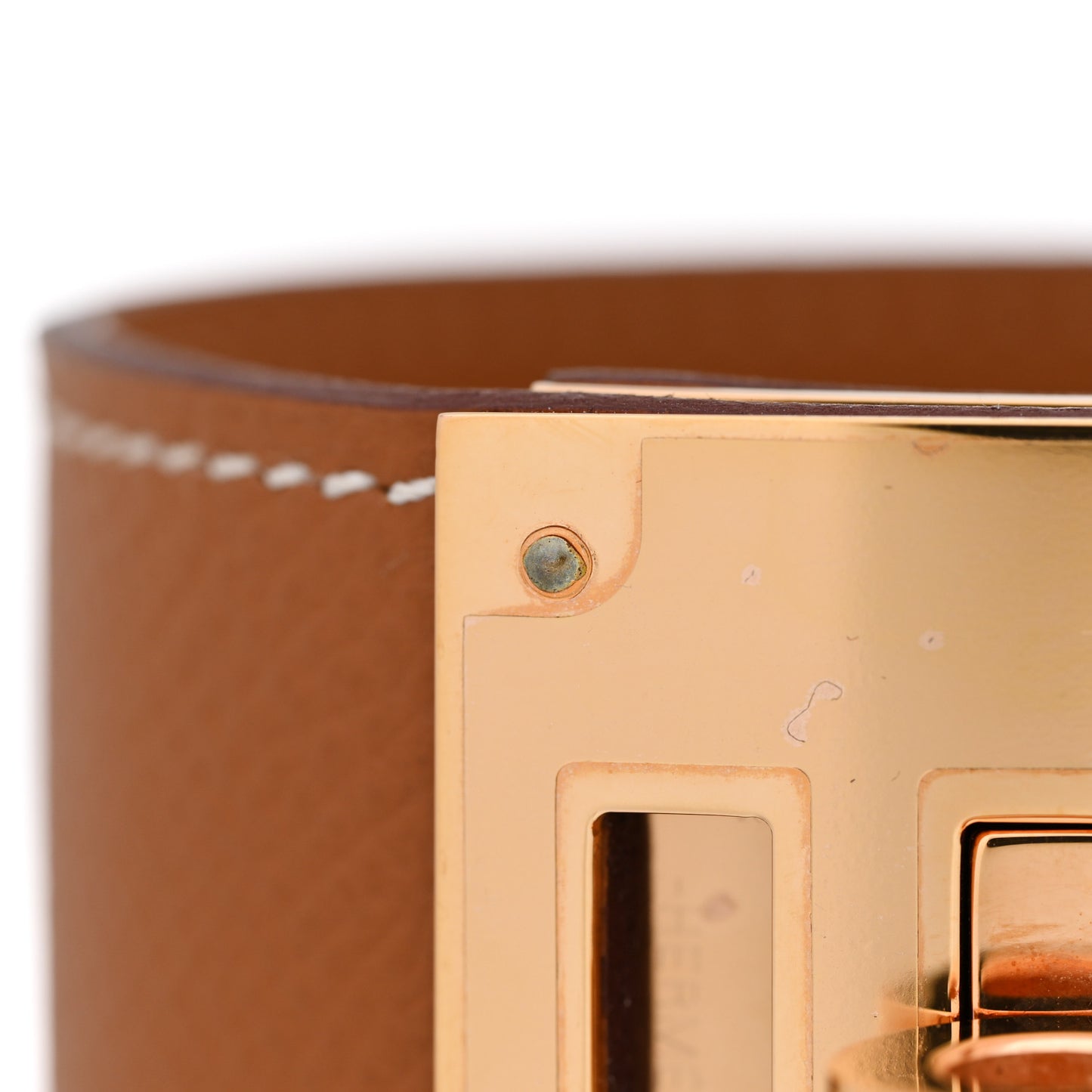 Epsom Kelly Dog Bracelet T3 Gold