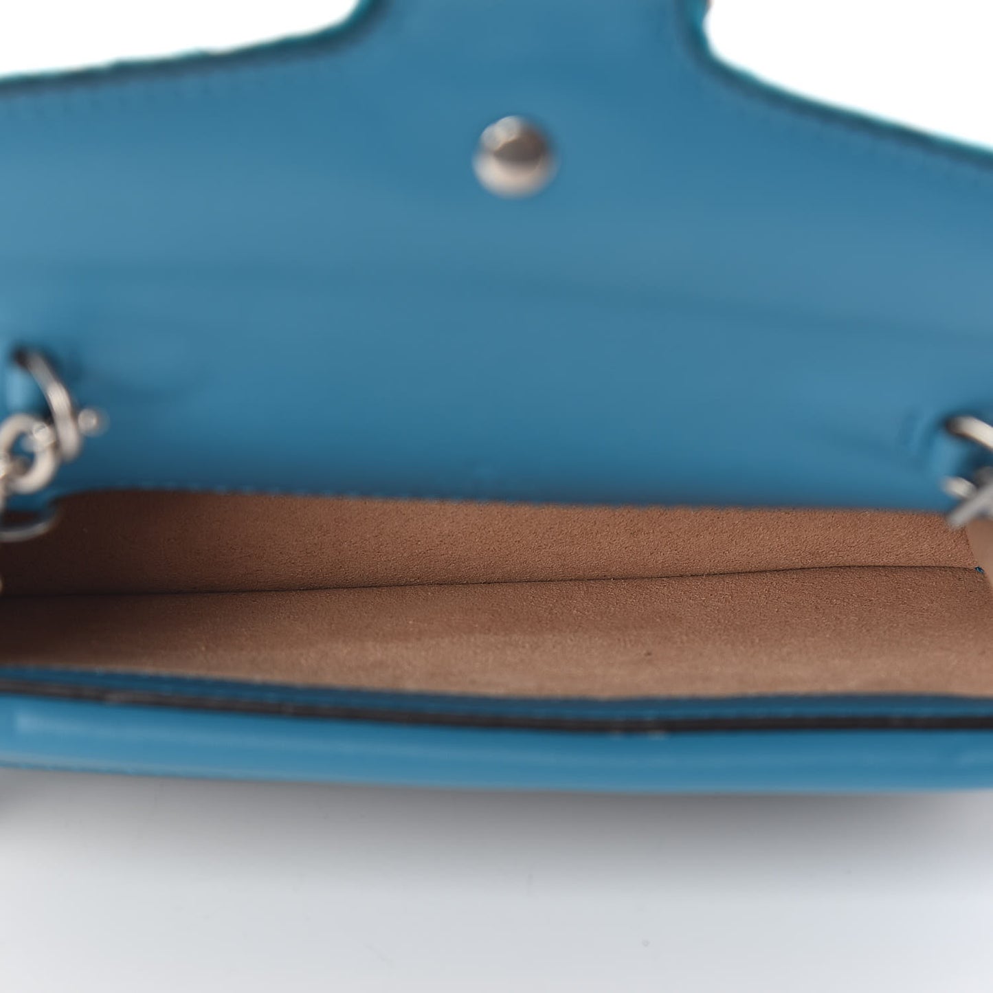Velvet Super Mini Dionysus Shoulder Bag Pavone Cyan