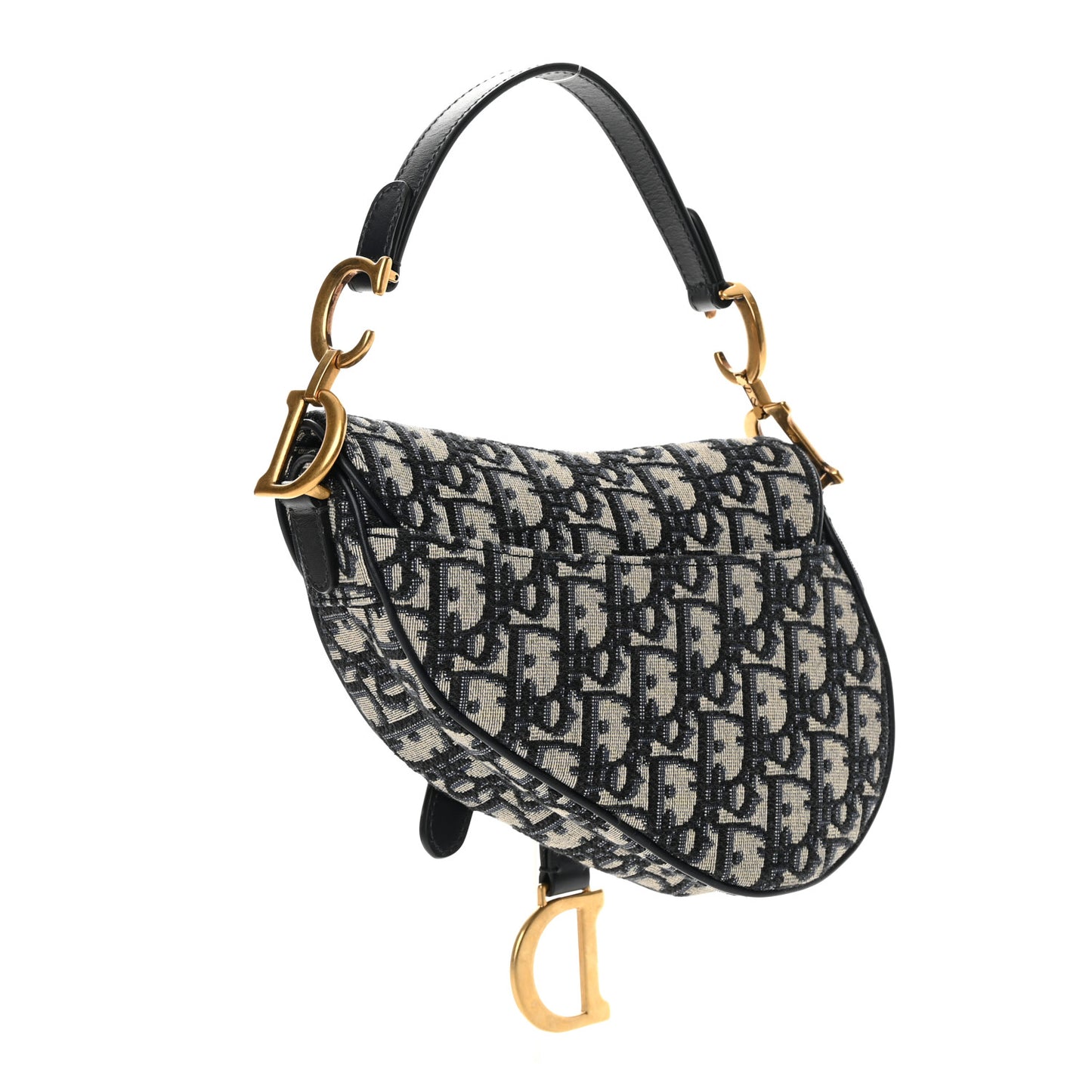 Oblique Mini Saddle Bag Blue
