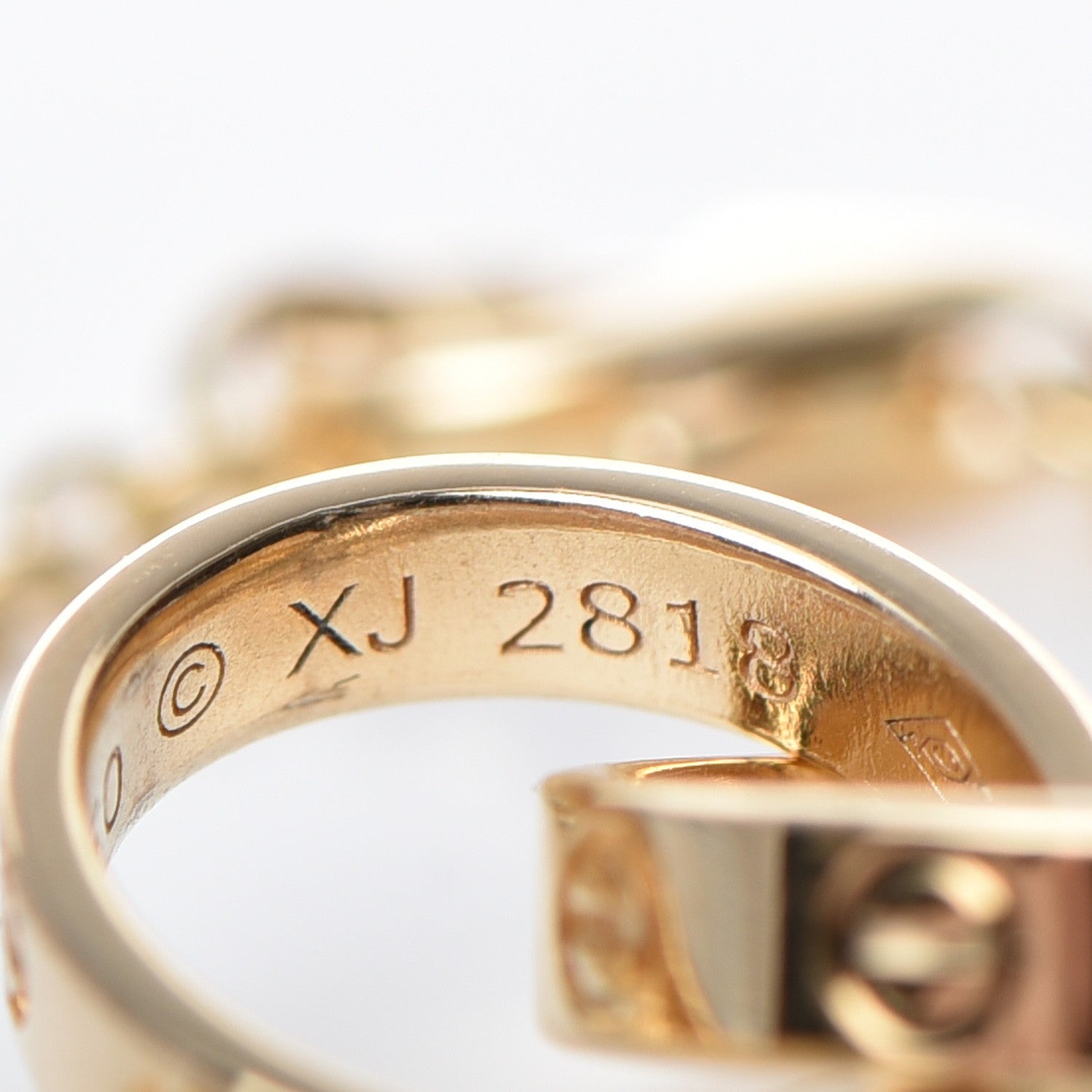 Cartier 18K Yellow Gold Interlocking LOVE Bracelet 8 of 10