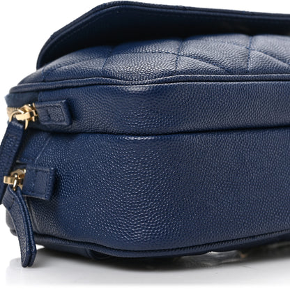 Chanel Caviar Quilted Waist Bag With Pouch Blue 9 of 10