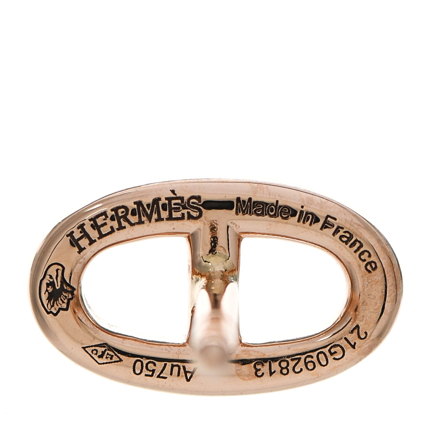 Hermes 18K Rose Gold TPM Farandole Stud Earrings 4 of 5