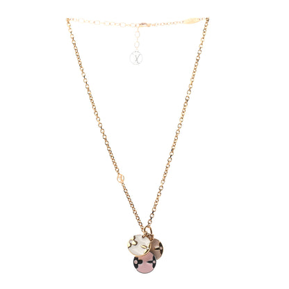 Louis Vuitton Monogram Charms Necklace Gold 3 of 6
