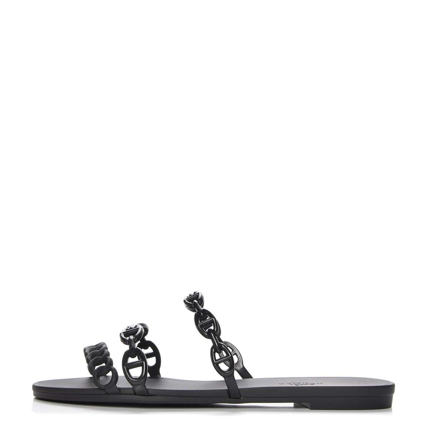 Rubber Chaine d'Ancre Rivage Sandals 37 Black
