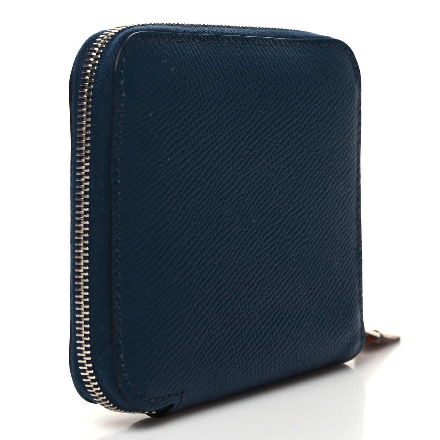 Epsom Silk'In Compact Wallet Bleu de Prusse White Navy Vert Fizz