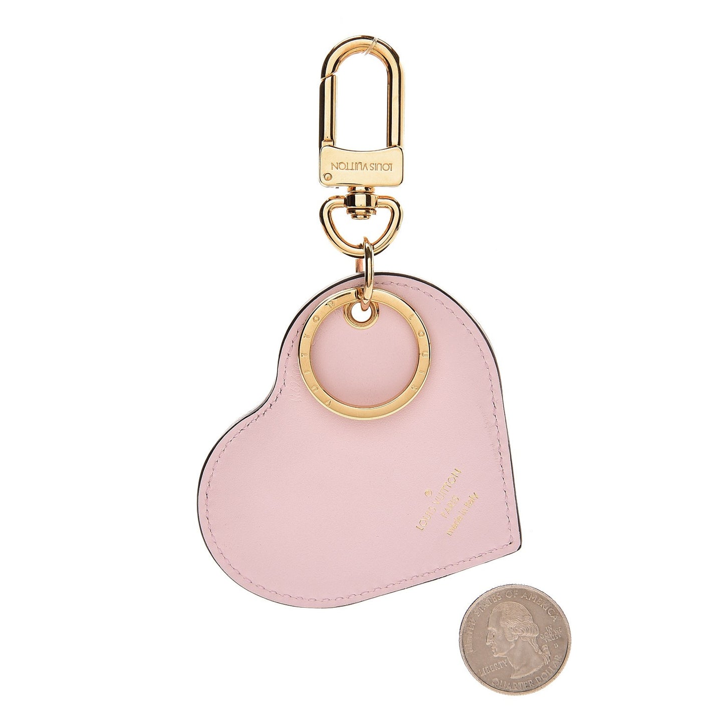 Vernis Degrade Heart Bag Charm Pink