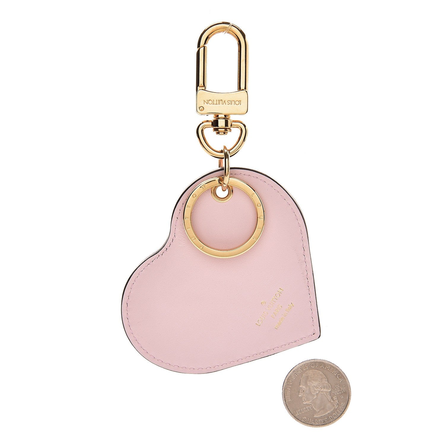 Louis Vuitton Vernis Degrade Heart Bag Charm Pink 2 of 4