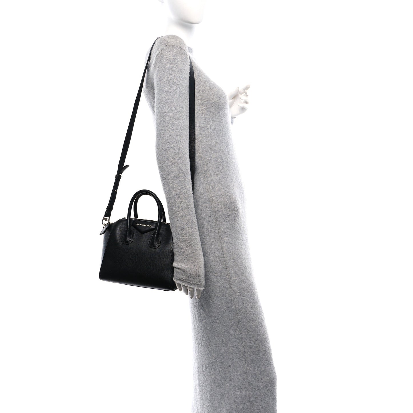 Sugar Goatskin Mini Antigona Black