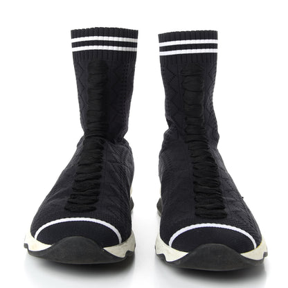 Fendi Stretch Knit Womens Sock Sneakers 37 Black 2 of 9