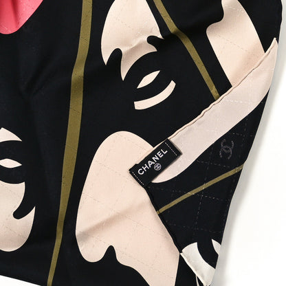 Chanel Silk CC Butterfly Square Scarf Multicolor 3 of 3