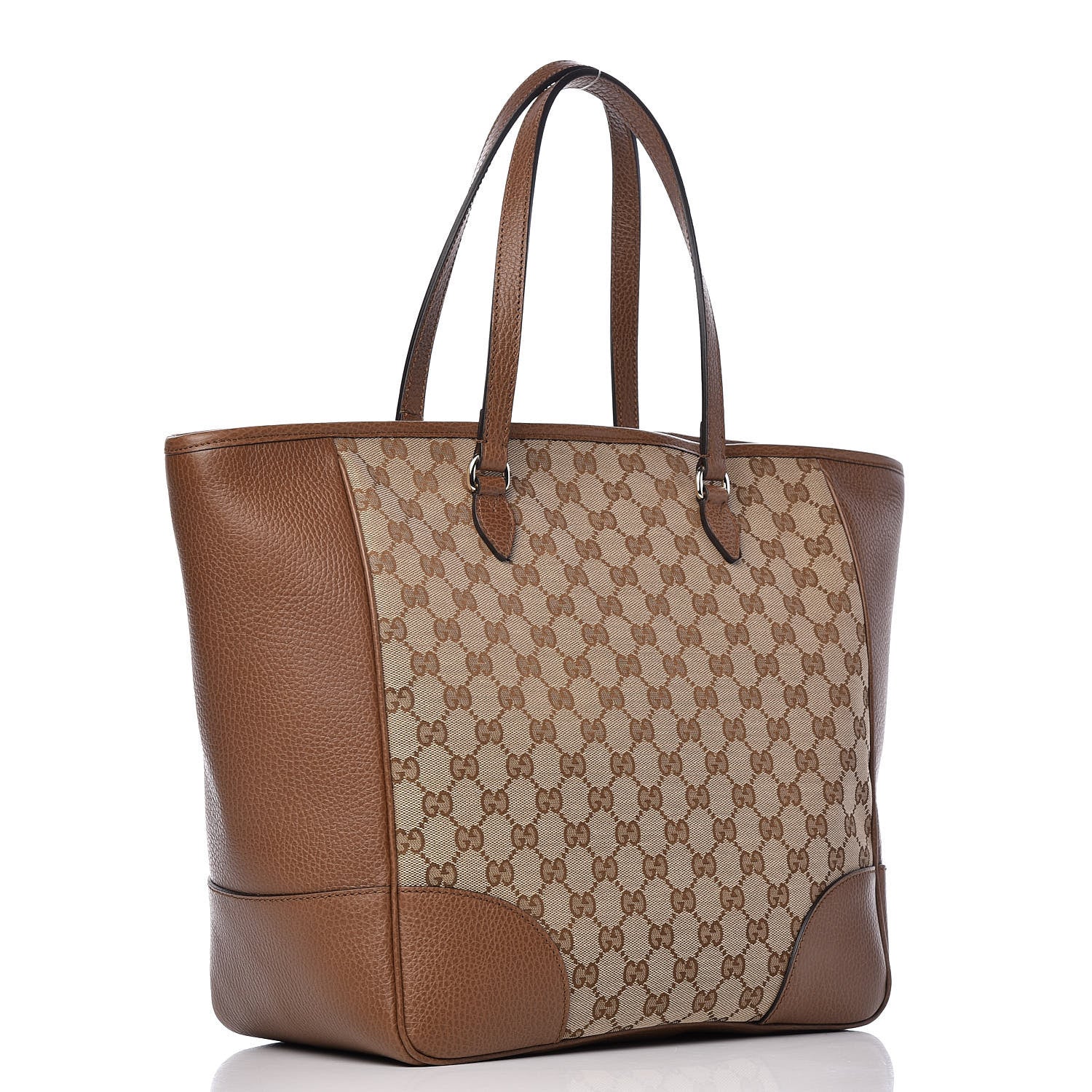 Gucci Monogram Medium Bree Zippered Tote Beige Tabacco 3 of 10