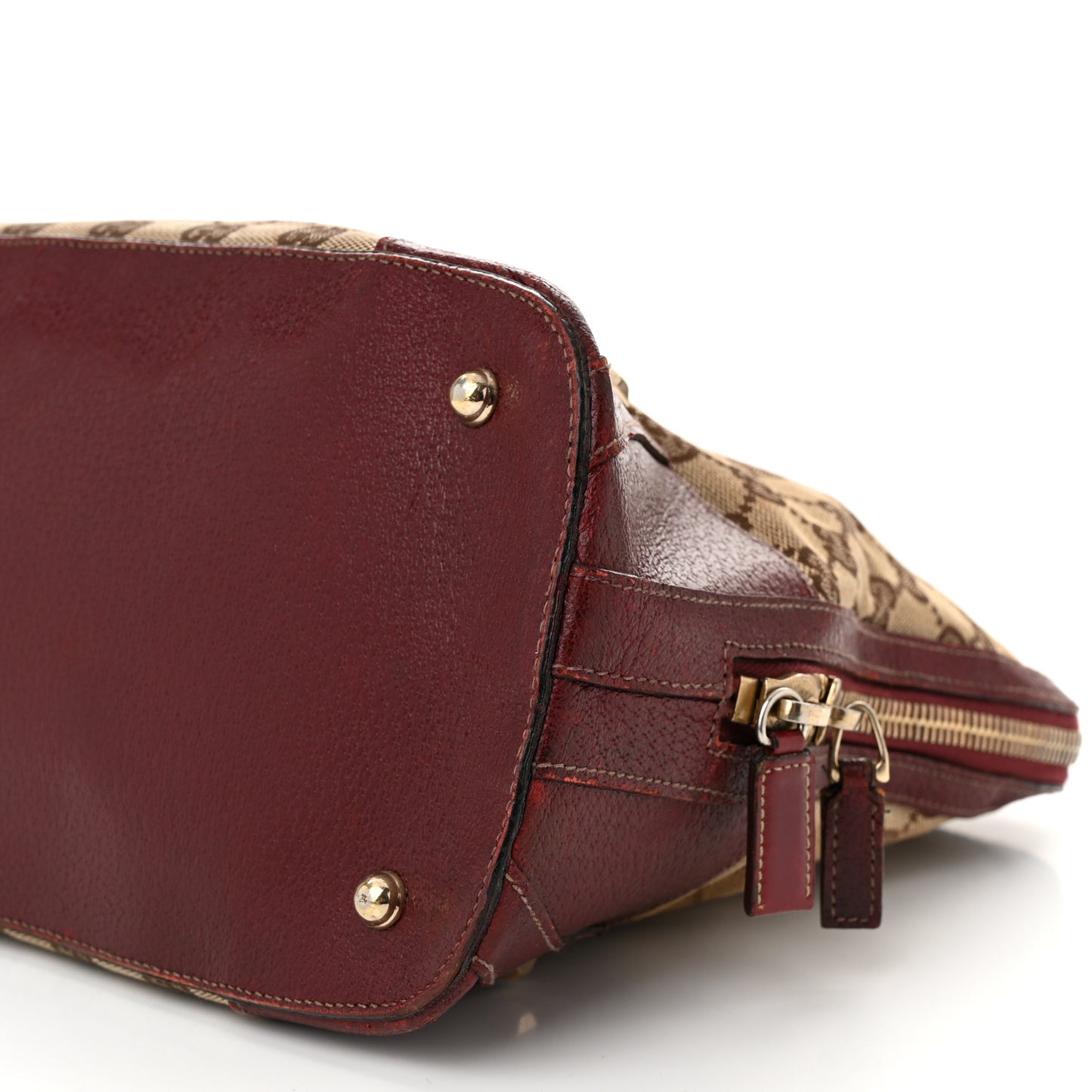 Monogram Top Handle Bag Red