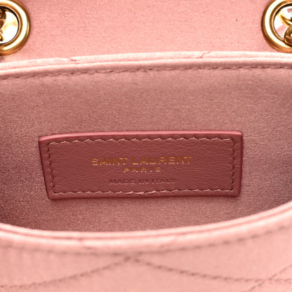 Saint Laurent Satin Matelasse Monogram Micro June Box Bag Dragee 6 of 11