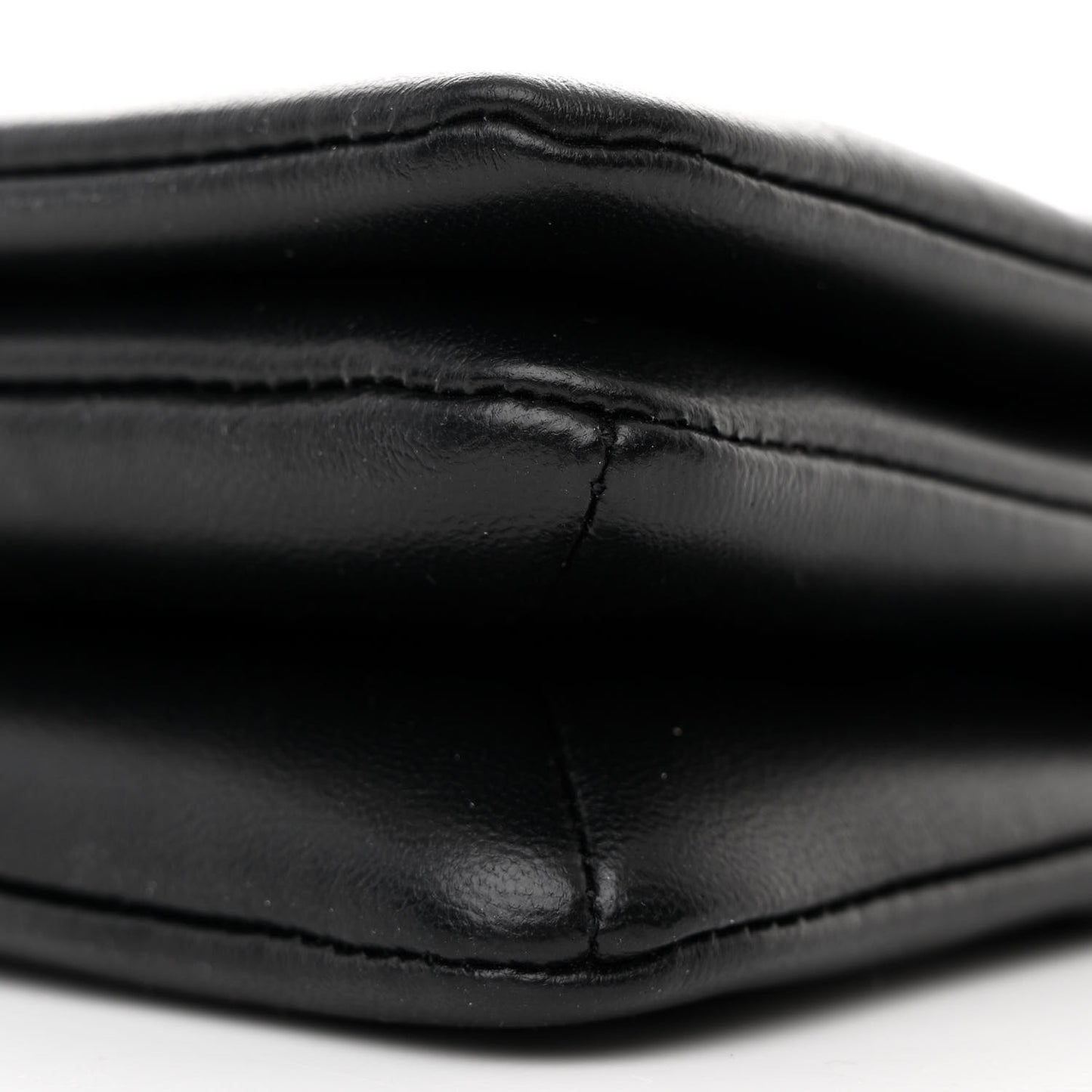 Lambskin Embossed Monogram Pochette Coussin Black