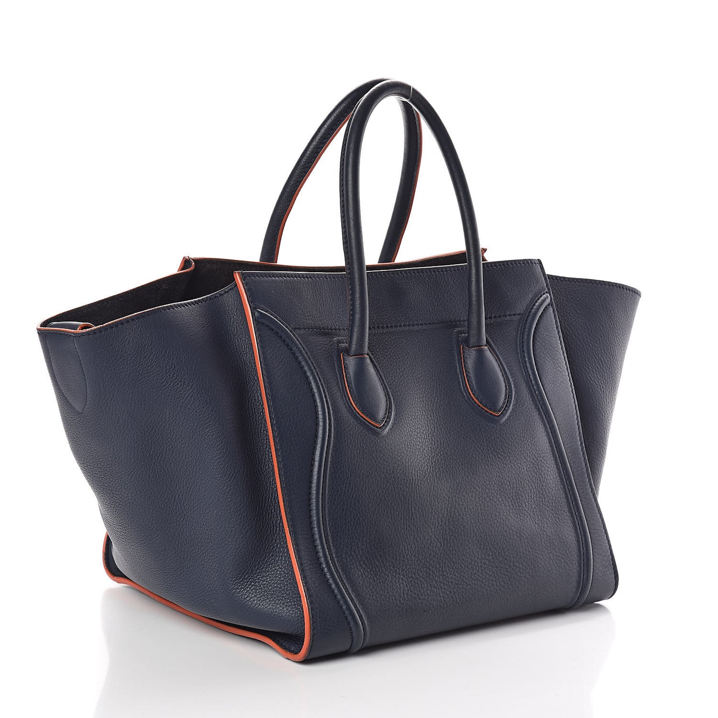 Baby Grained Calfskin Medium Phantom Luggage Midnight