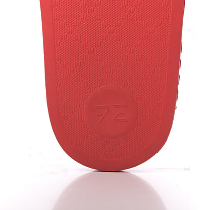 Gucci GG Supreme Monogram Flora Pursuit Slide Sandals 38 Red 8 of 9