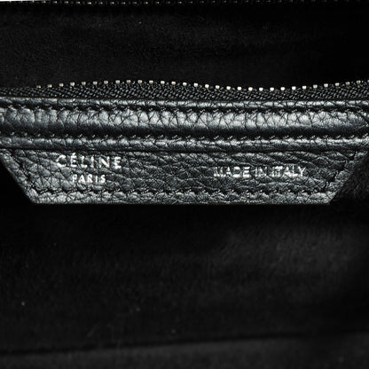 Celine Drummed Calfskin Micro Luggage Black 7 of 9