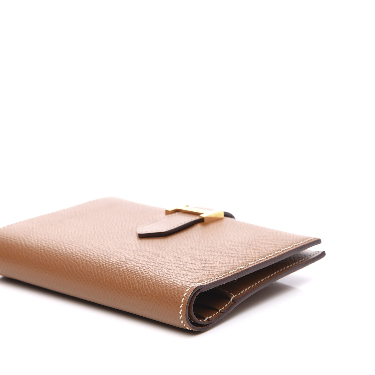 Hermes Epsom Bearn Compact Wallet Gold 7 of 8