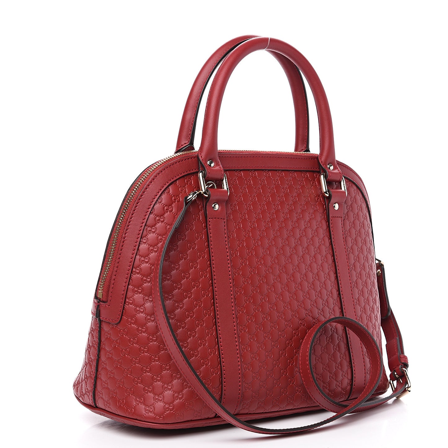 Microguccissima Medium Dome Bag Red