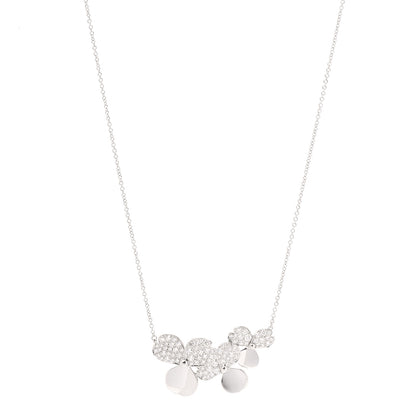 Tiffany Platinum Diamond Mini Paper Flowers Cluster Pendant Necklace 1 of 6