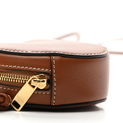 Celine Box Calfskin Micro Heart Crossbody Bag Camel 9 of 10