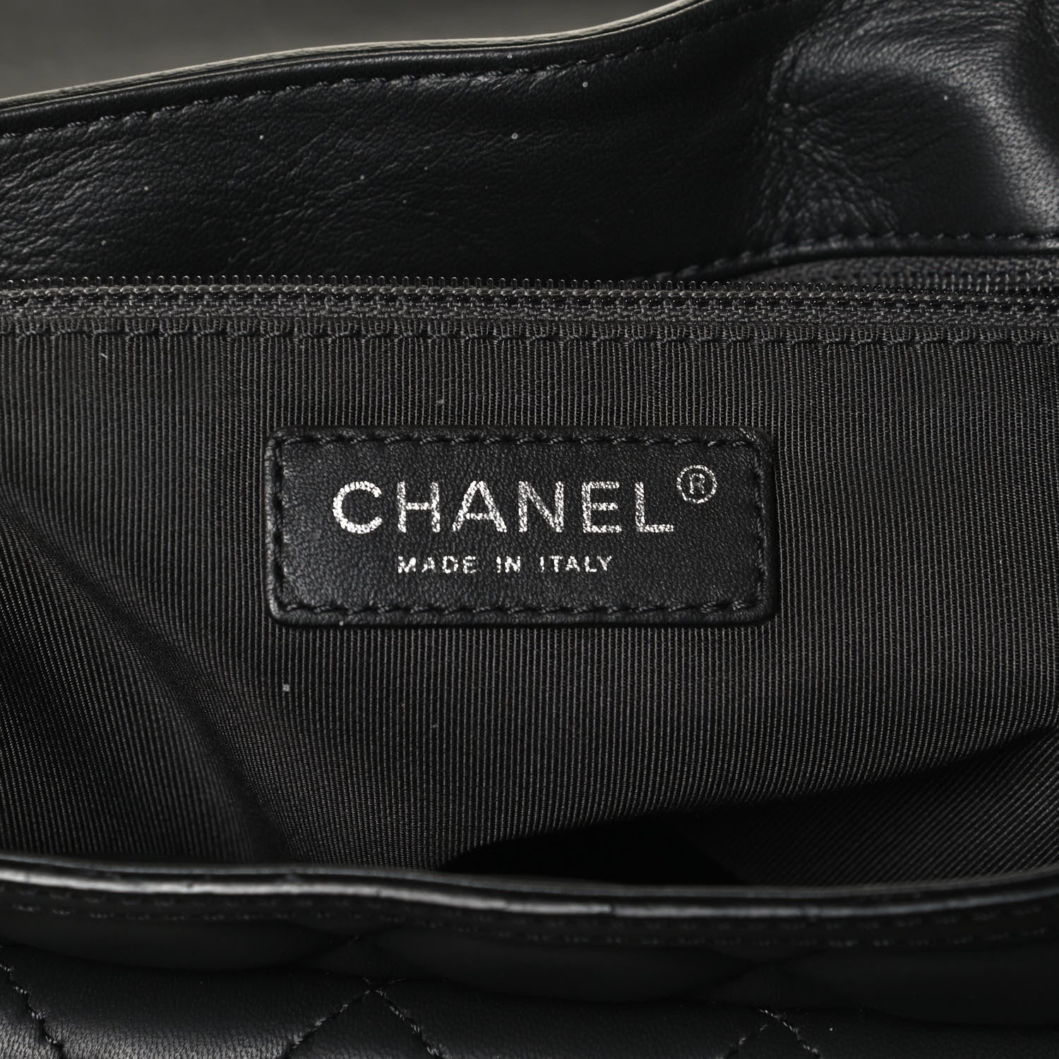 Chanel Lambskin Pony Hair Saddle Bag Black 6 of 10