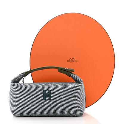 Hermes Canvas Small Bride-A-Brac H Natte Pouch Bleu Abysse 7 of 7