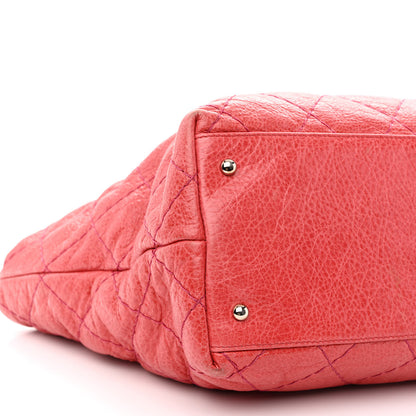 Chanel Glazed Calfskin Large On The Road Tote Red 9 of 14