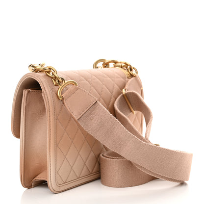 Chanel Caviar Quilted Medium Sunset On The Sea Flap Beige 2 of 9