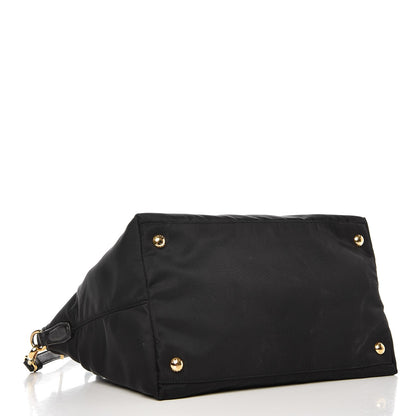 Prada Saffiano Tessuto Nylon Tote Nero Black 5 of 9