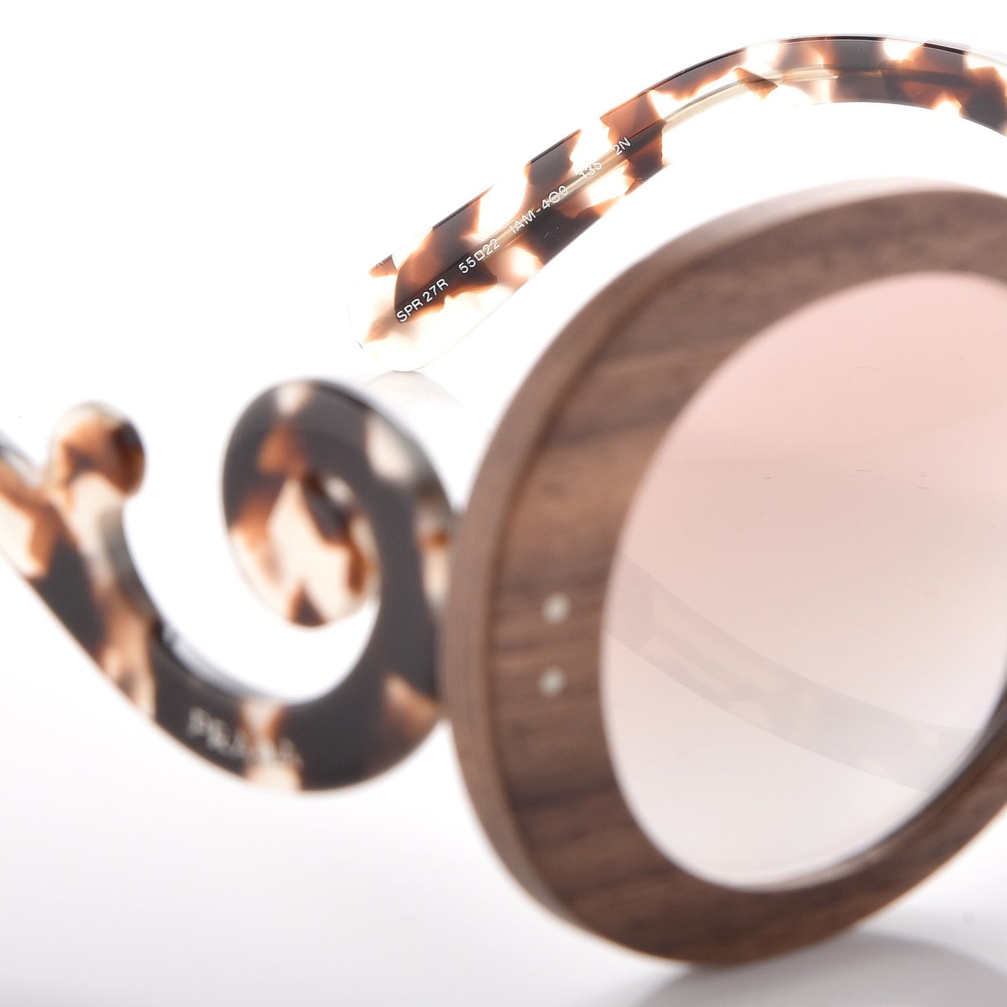 Wooden Baroque Sunglasses SPR 27R Nut Canaletto