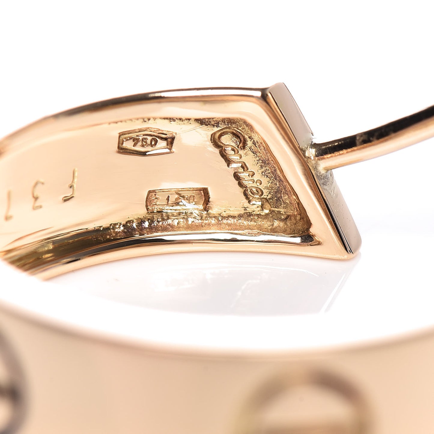 18K Yellow Gold 5.5mm LOVE Hoop Earrings