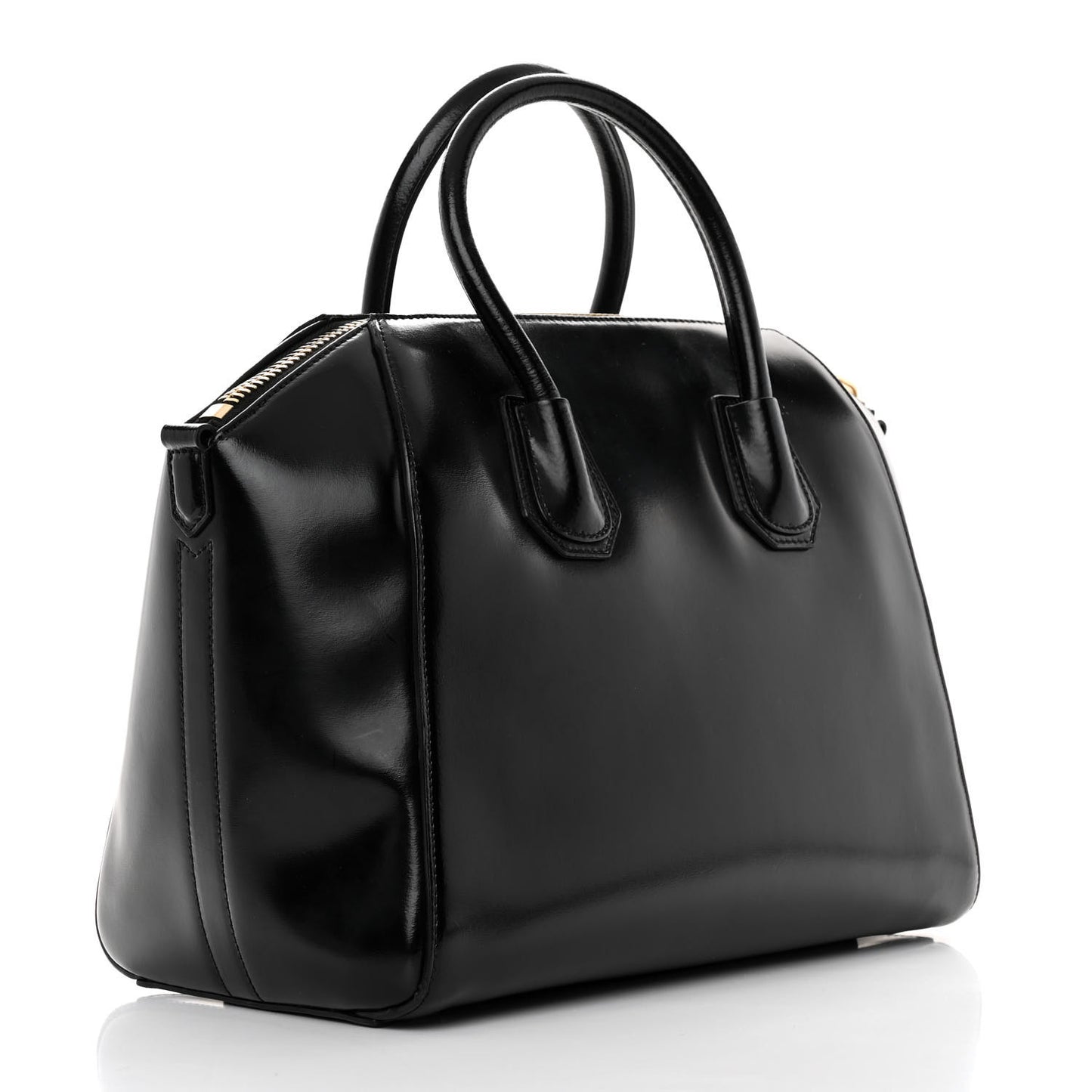 Shiny Lord Calfskin Medium Antigona Black