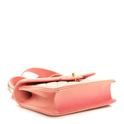 Chanel Caviar Quilted Small Sunset On The Sea Flap Coral 4 of 9
