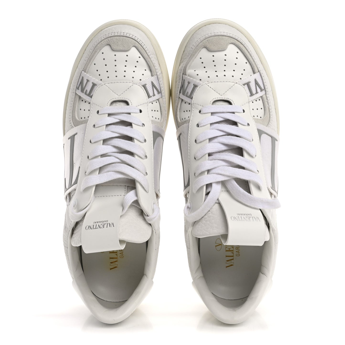 Calfskin Womens VL7N Sneakers 39.5 White Ice