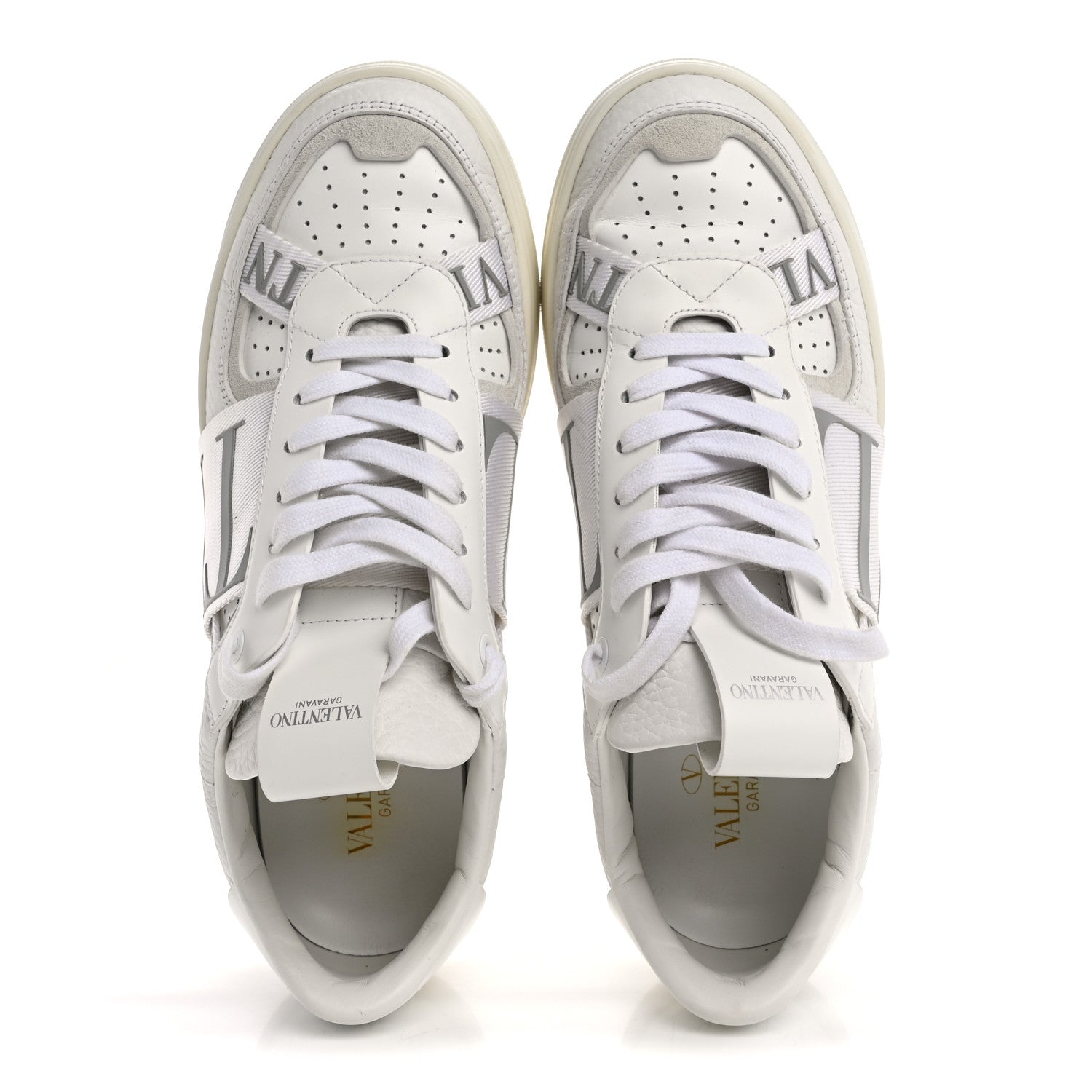 Valentino Garavani Calfskin Womens VL7N Sneakers 39.5 White Ice 2 of 12