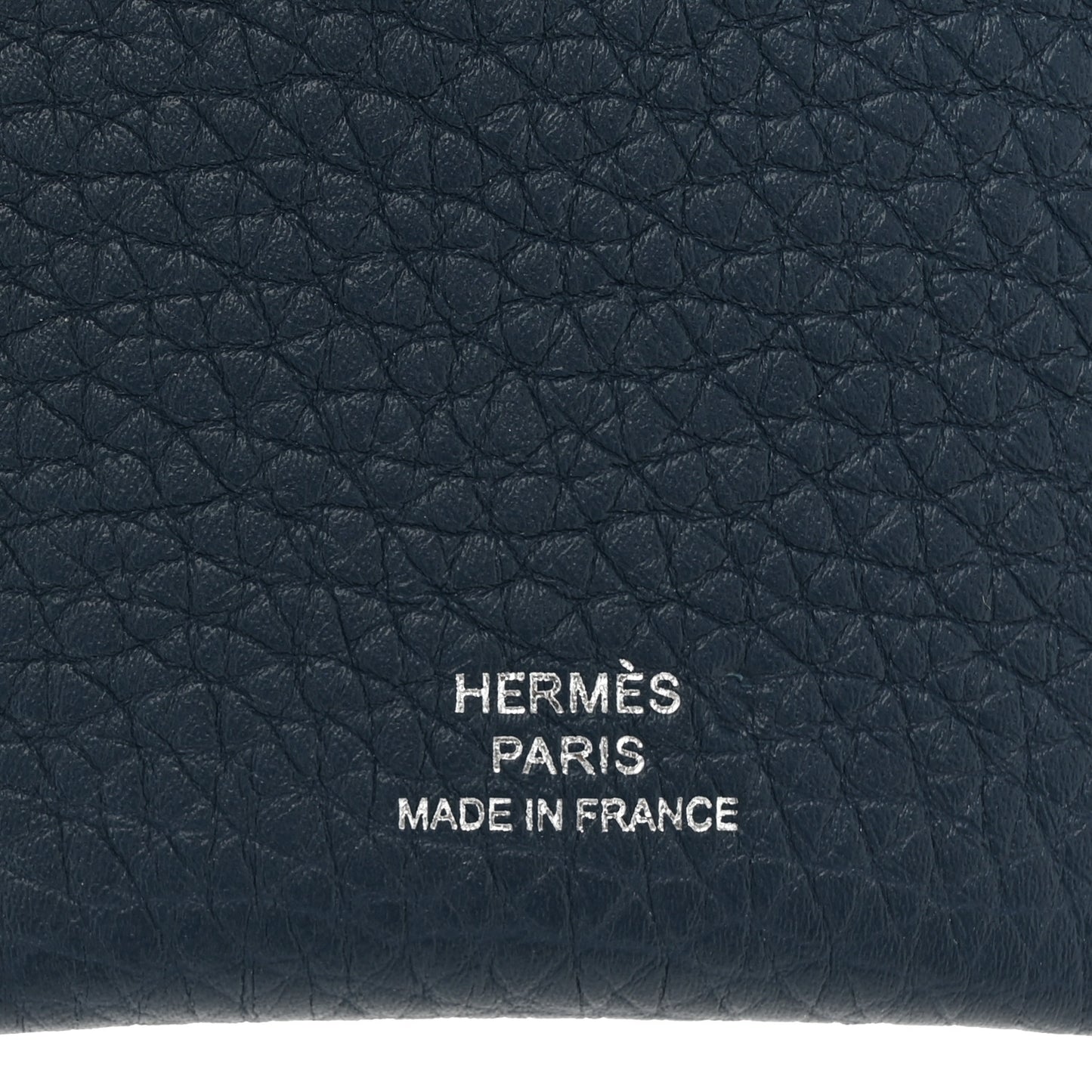 Togo Swift Taurillon Clemence Endless Road Luggage Tag Bleu De Prusse